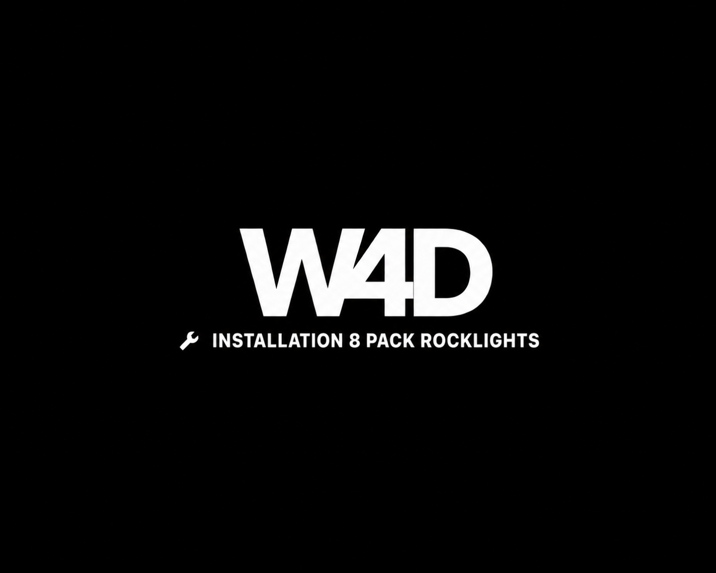 INSTALLATION - 8 PACK ROCKLIGHTS
