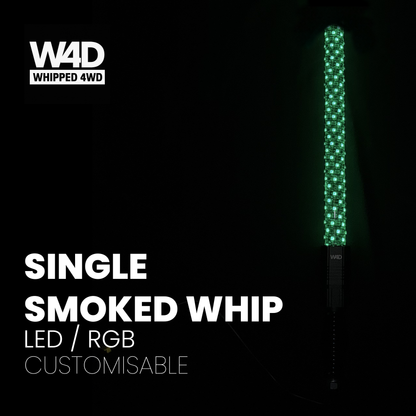 3FT SMOKED LED FLEXI RGB WHIP LIGHTS