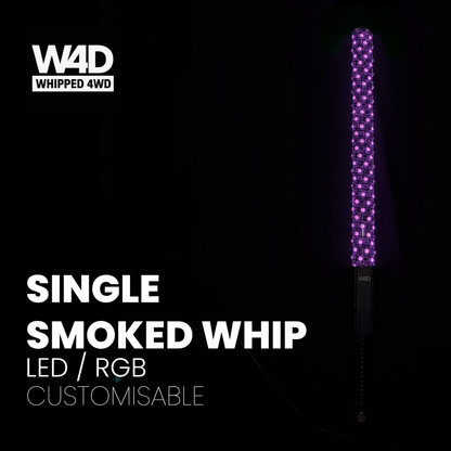3FT SMOKED LED FLEXI RGB WHIP LIGHTS