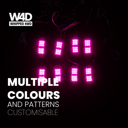 ULTRA BRIGHT RGB ROCKLIGHTS 8 PACK