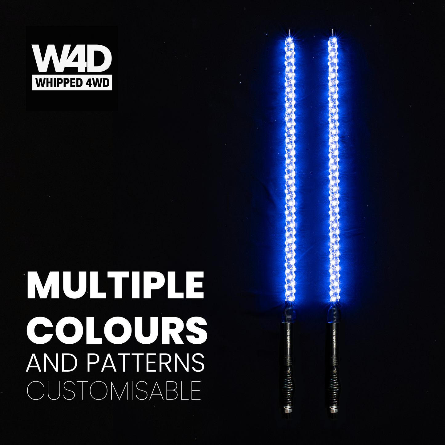 3FT LED FLEXI RGB WHIP LIGHTS