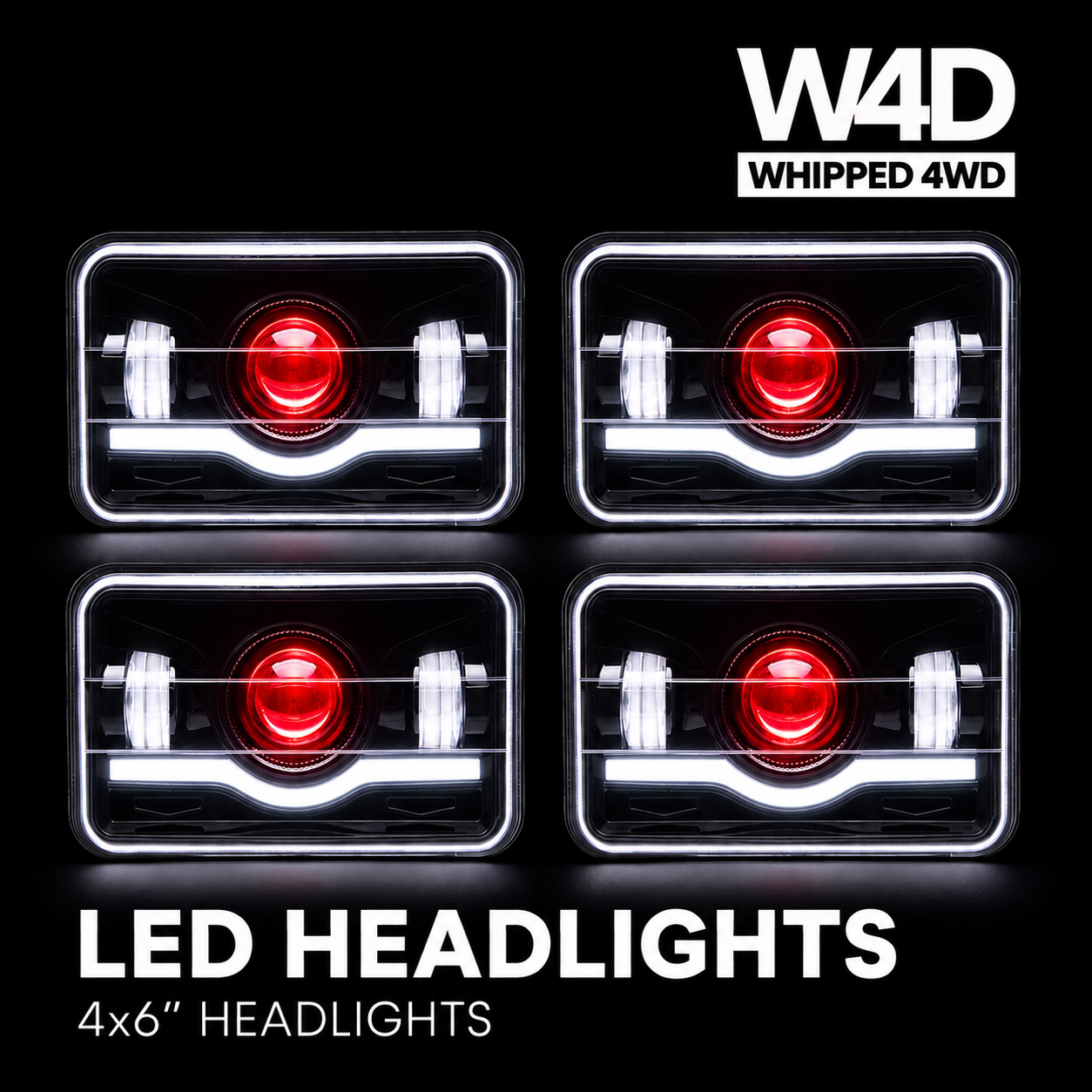 4”x6” Whipped 4WD Sunrise Headlights
