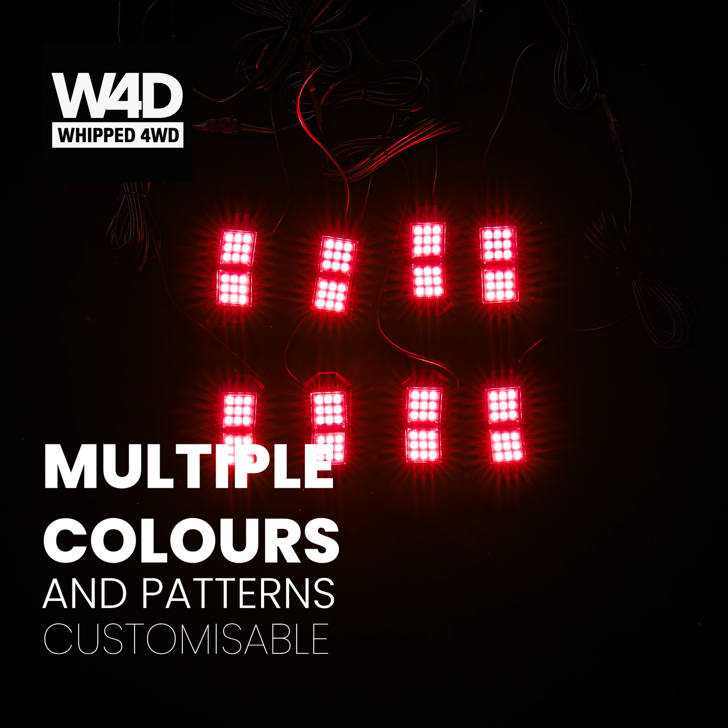 ULTRA BRIGHT RGB ROCKLIGHTS 8 PACK