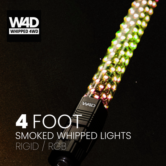 4FT SMOKED LED RIGID RGB WHIP LIGHTS