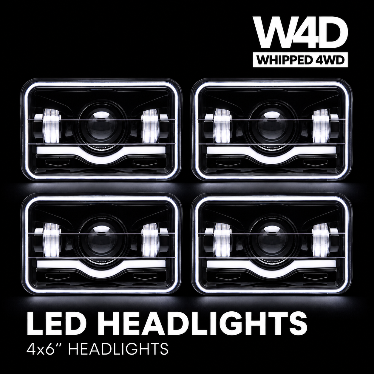 4”x6” Whipped 4WD Sunrise Headlights