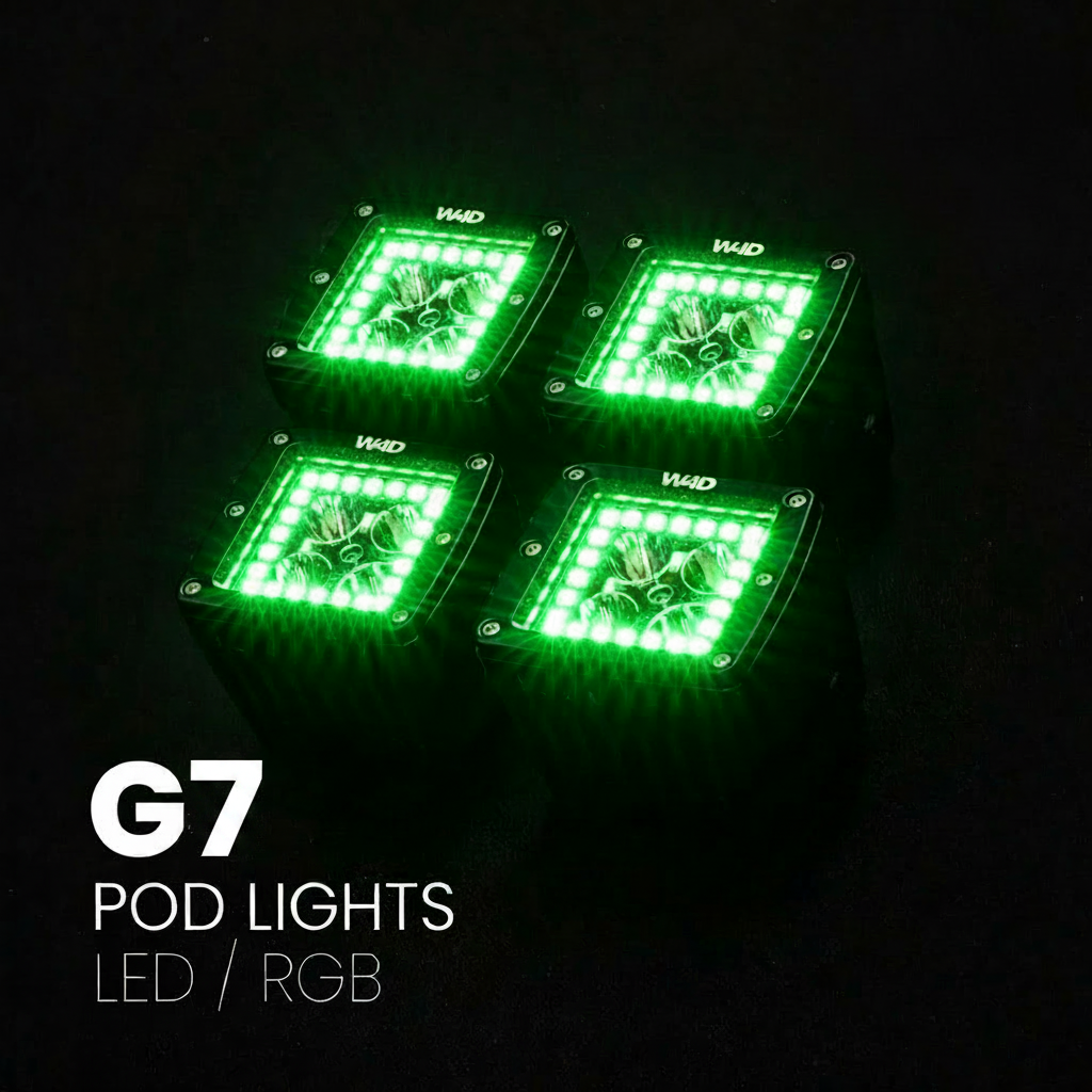 Pair of G7 pod lights included in the Underglow Kit