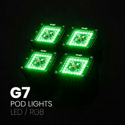 Pair of G7 pod lights included in the Underglow Kit