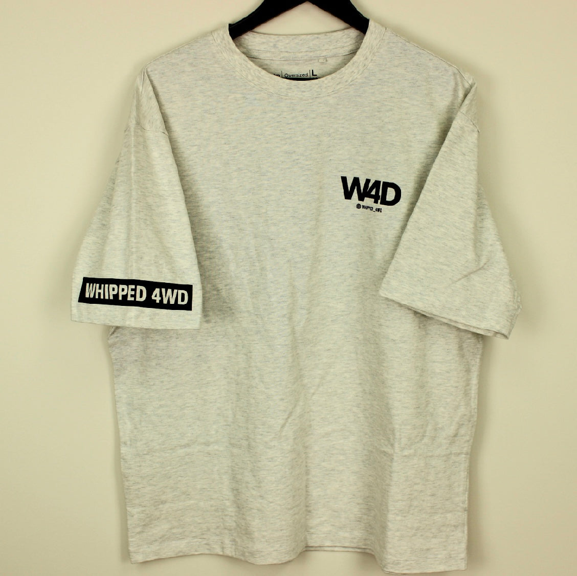 GREY WHIPPED TEE