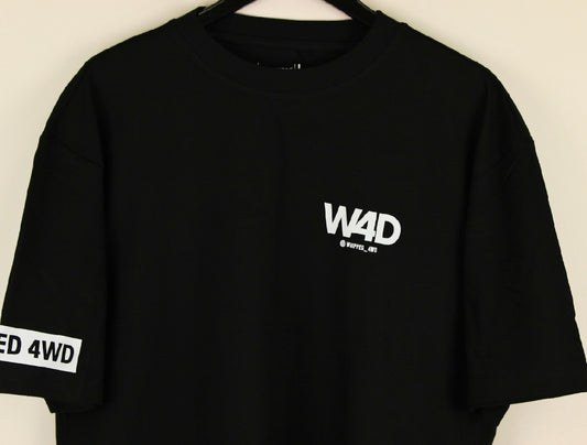 BLACK WHIPPED TEE