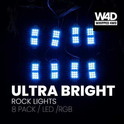 ULTRA BRIGHT RGB ROCKLIGHTS 8 PACK