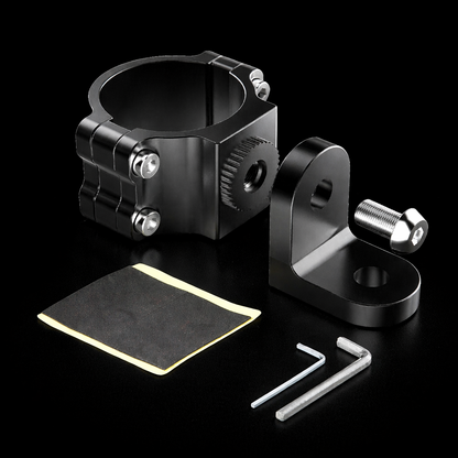 Bull bar whip mounts included in the Dune Kit, fitted to a 1.75 to 2 inch bar