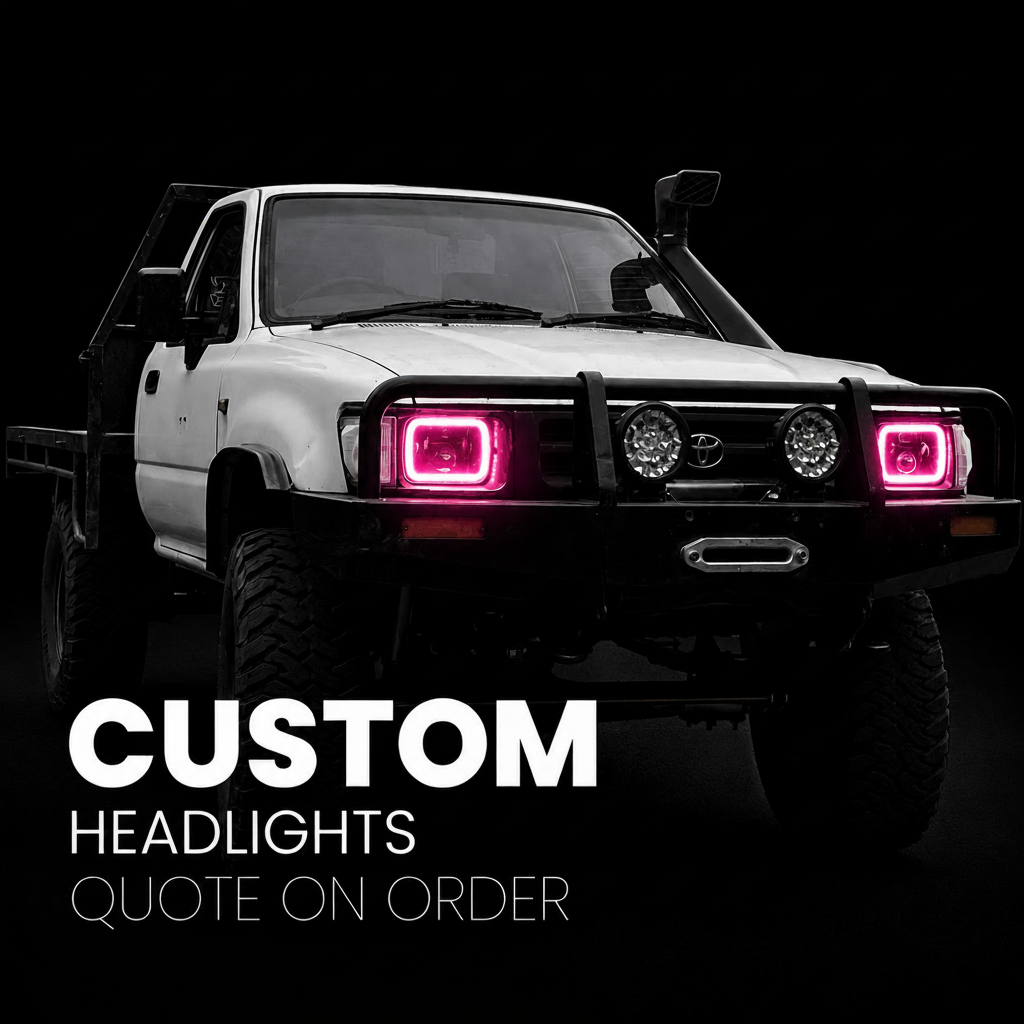CUSTOM HEADLIGHTS (QUOTE ON REQUEST) – Whipped 4WD