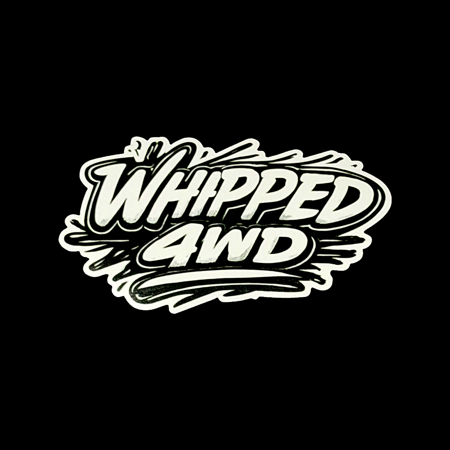 NEW WHIPED 4WD Sticker