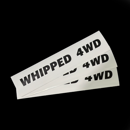 WHIPPED 4WD STICKERS