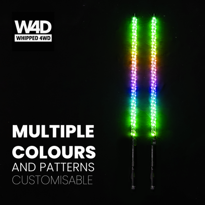 3FT LED FLEXI RGB WHIP LIGHTS