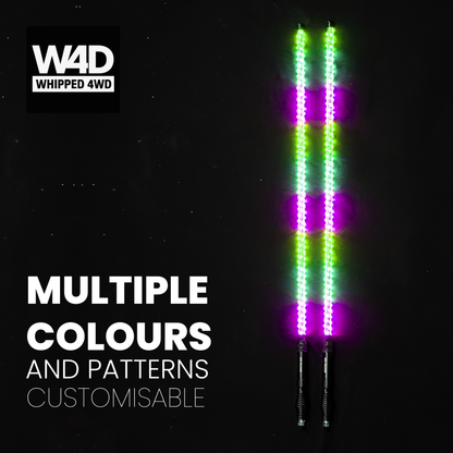 4FT LED FLEXI RGB WHIP LIGHTS