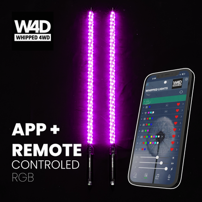 3FT LED RIGID RGB WHIP LIGHTS