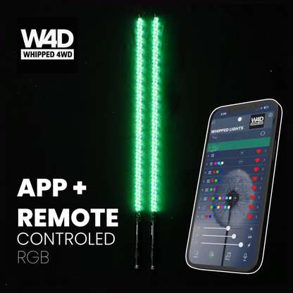 4FT LED FLEXI RGB WHIP LIGHTS