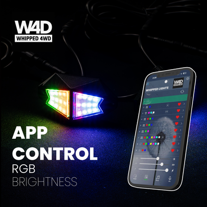 BRIGHT RGB ROCKLIGHTS 4 PACK