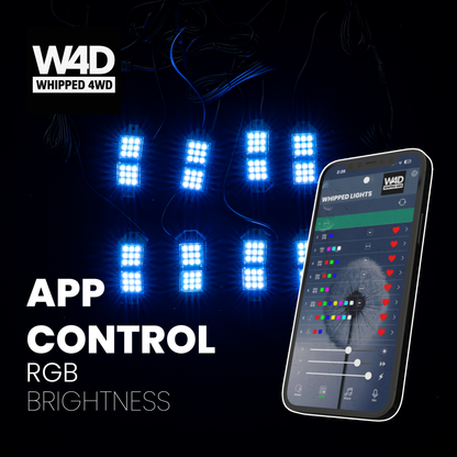 ULTRA BRIGHT RGB ROCKLIGHTS 8 PACK