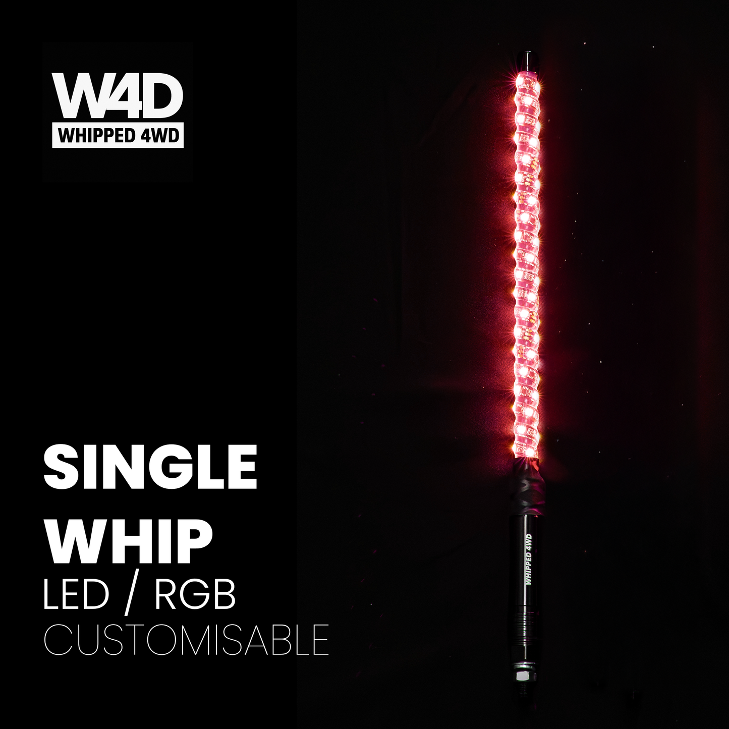 2FT LED RIGID RGB WHIP LIGHTS