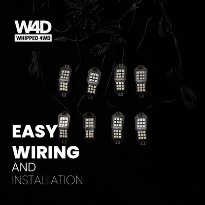 ULTRA BRIGHT RGB ROCKLIGHTS 8 PACK