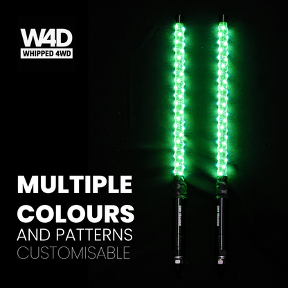 2FT LED RIGID RGB WHIP LIGHTS