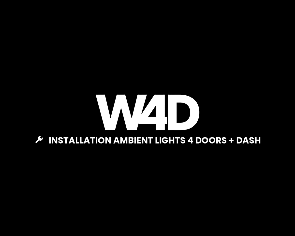 Whipped 4WD installation, ambient lights, 4 doors and dash