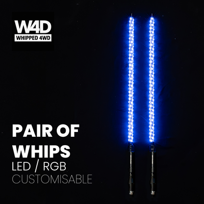3FT LED FLEXI RGB WHIP LIGHTS