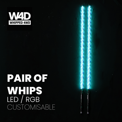 4FT LED FLEXI RGB WHIP LIGHTS