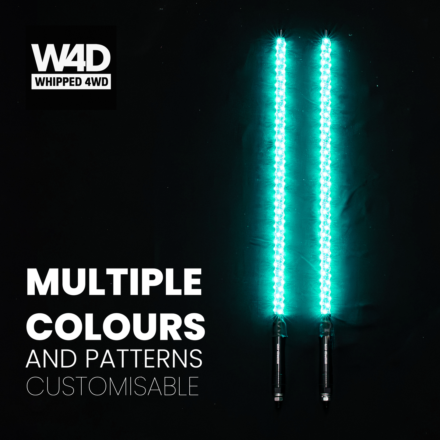 3FT LED RIGID RGB WHIP LIGHTS