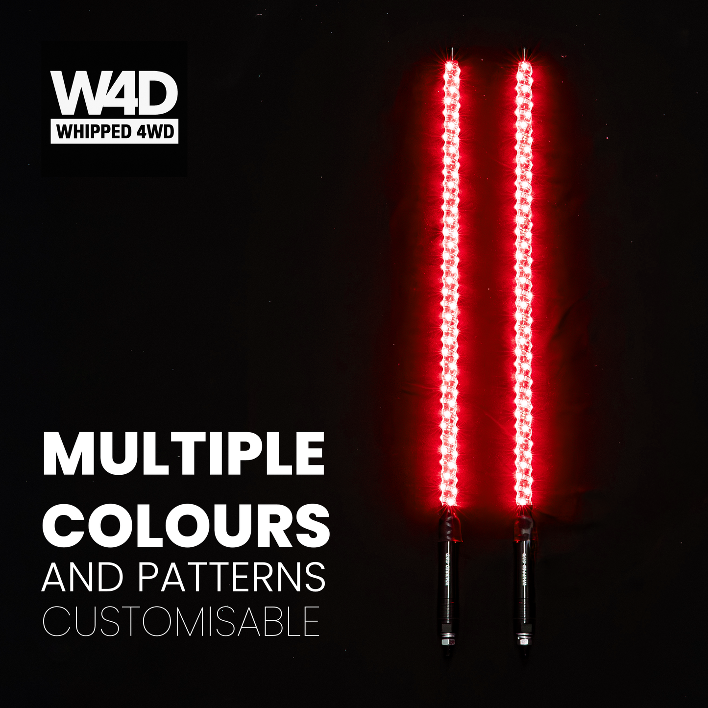 3FT LED RIGID RGB WHIP LIGHTS
