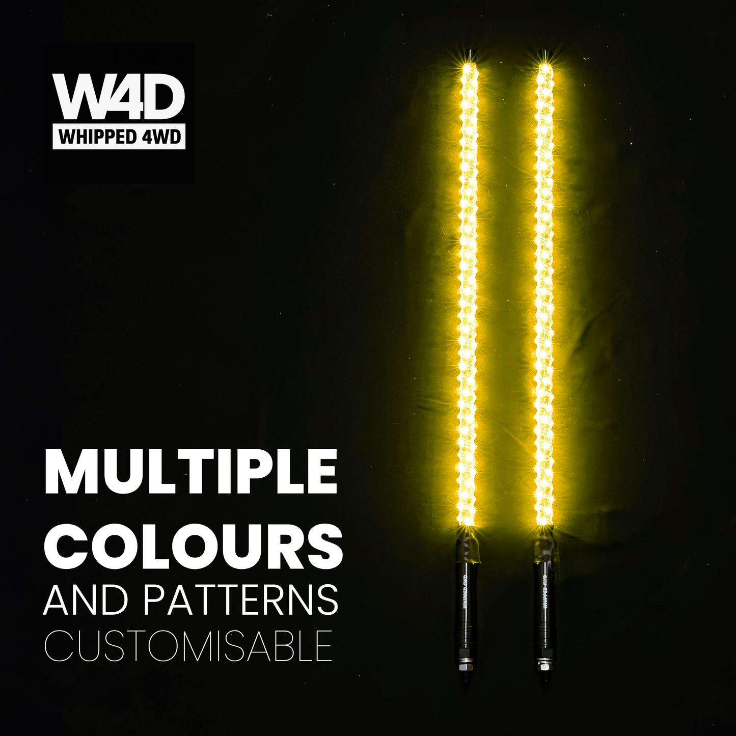 3FT LED RIGID RGB WHIP LIGHTS