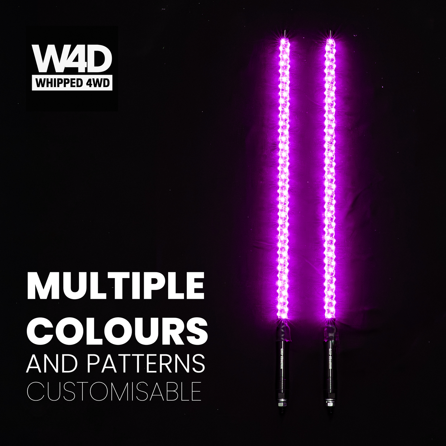 3FT LED RIGID RGB WHIP LIGHTS