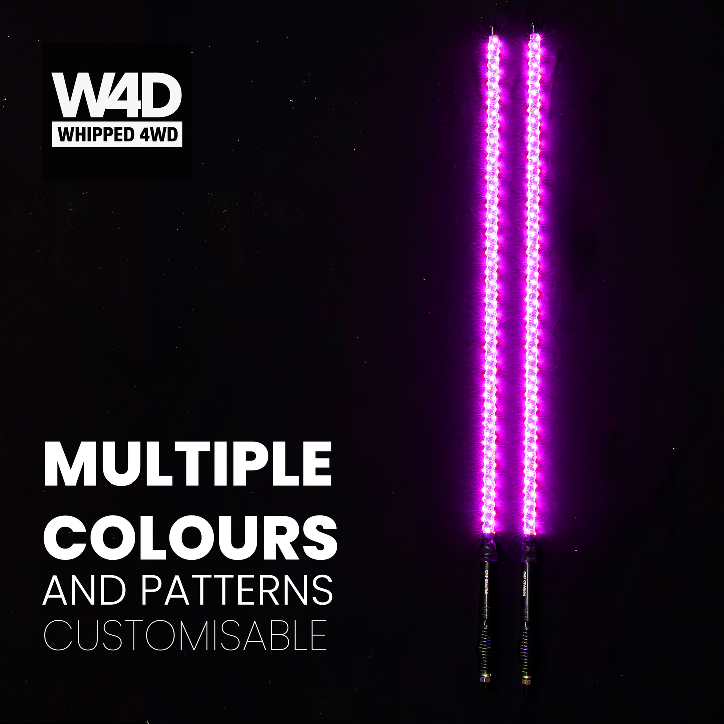 4FT LED FLEXI RGB WHIP LIGHTS