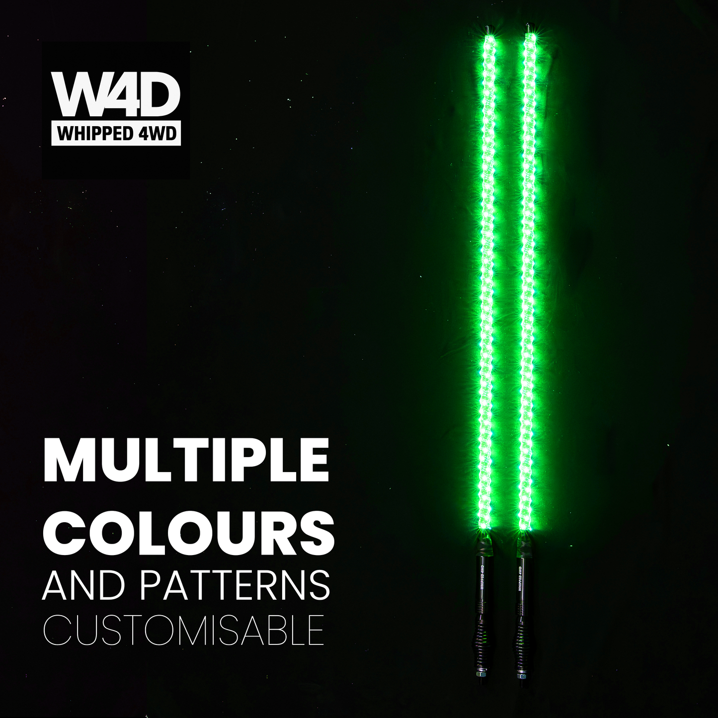 4FT LED FLEXI RGB WHIP LIGHTS