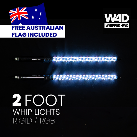 2FT LED RIGID RGB WHIP LIGHTS